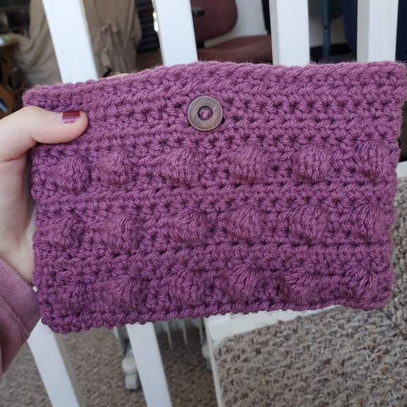 Hand Crafted Handbags - 💜2XHP💜  Purple Crocheted Bag 👝